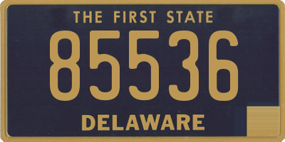 DE license plate 85536