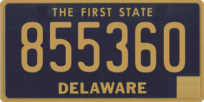 DE license plate 855360