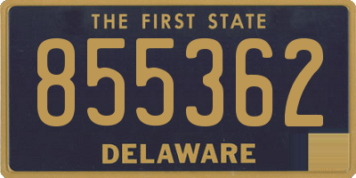 DE license plate 855362