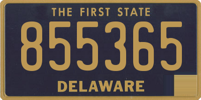 DE license plate 855365