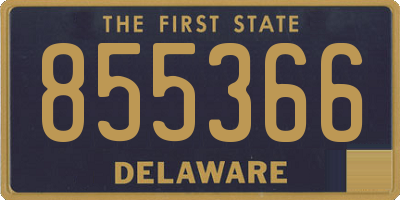 DE license plate 855366