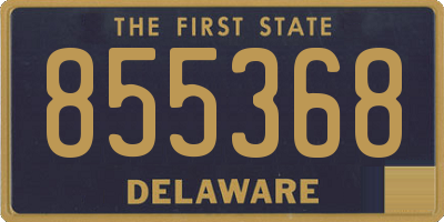 DE license plate 855368