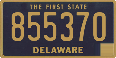 DE license plate 855370