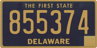 DE license plate 855374