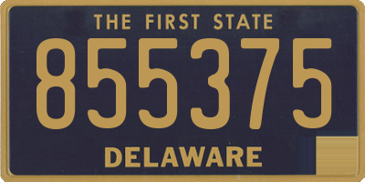 DE license plate 855375