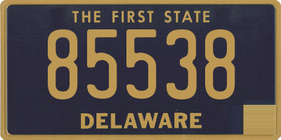 DE license plate 85538