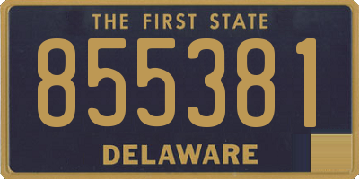 DE license plate 855381