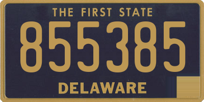 DE license plate 855385