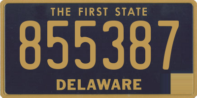 DE license plate 855387