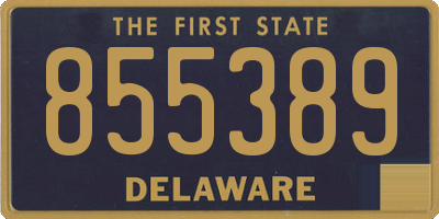 DE license plate 855389
