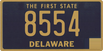 DE license plate 8554