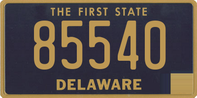DE license plate 85540