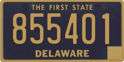 DE license plate 855401