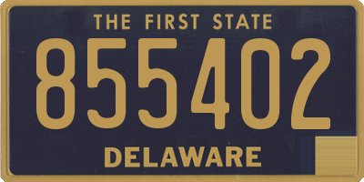 DE license plate 855402