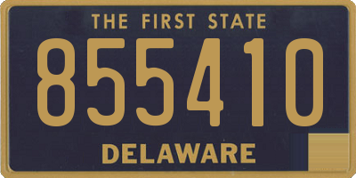 DE license plate 855410