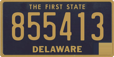 DE license plate 855413