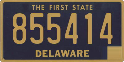 DE license plate 855414