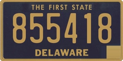 DE license plate 855418