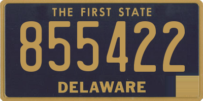 DE license plate 855422