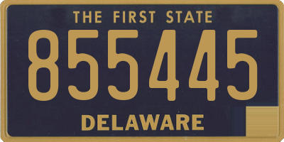 DE license plate 855445