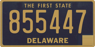 DE license plate 855447