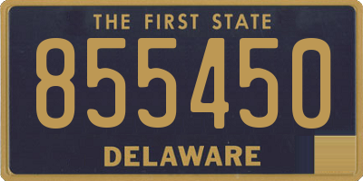 DE license plate 855450