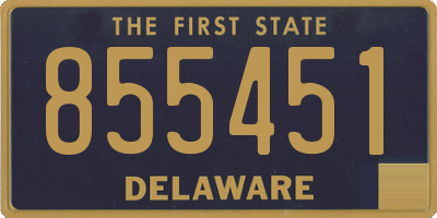 DE license plate 855451