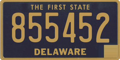 DE license plate 855452