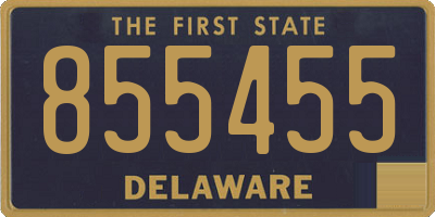 DE license plate 855455