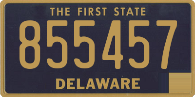 DE license plate 855457