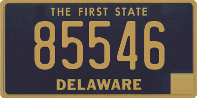 DE license plate 85546
