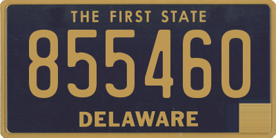 DE license plate 855460