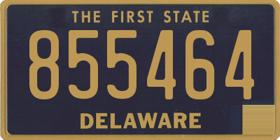DE license plate 855464