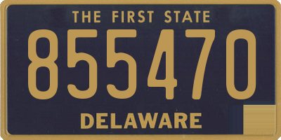 DE license plate 855470