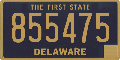 DE license plate 855475
