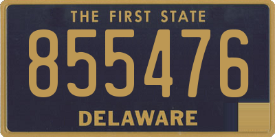 DE license plate 855476