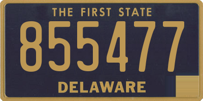 DE license plate 855477