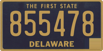 DE license plate 855478