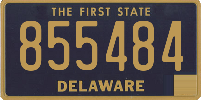 DE license plate 855484