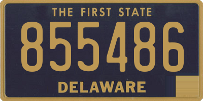 DE license plate 855486