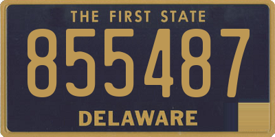 DE license plate 855487