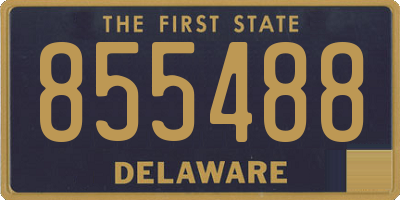 DE license plate 855488