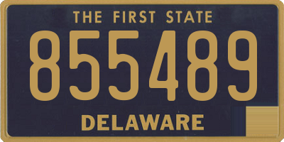DE license plate 855489