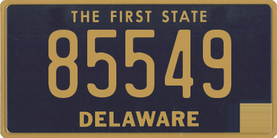 DE license plate 85549