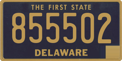 DE license plate 855502