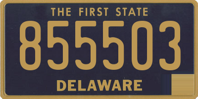 DE license plate 855503