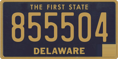 DE license plate 855504