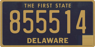 DE license plate 855514