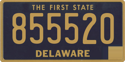 DE license plate 855520