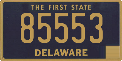 DE license plate 85553